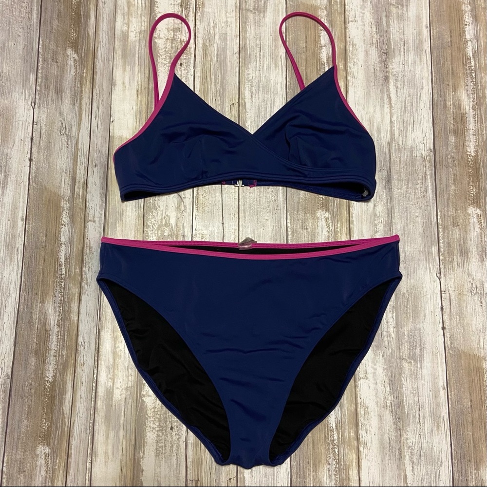 Victoria’s Secret Navy/Pink Bikini Set